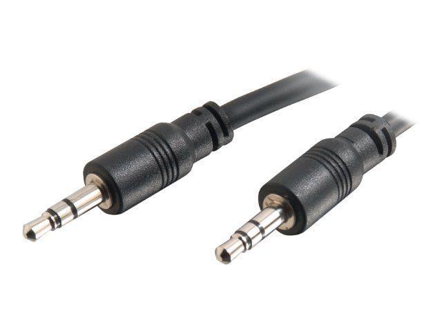 C2G 15ft 3.5mm Stereo Audio Cable with Low Profile Connectors - In-Wall Rated