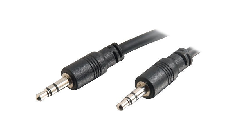 C2G 25ft 3.5mm Stereo Audio Cable With Low Profile Connectors - Aux Cable - In-Wall CMG-Rated - M/M