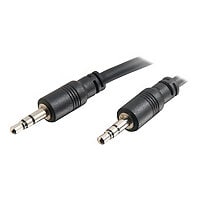 C2G 75' CMG 3.5mm Stereo Audio Cable with Low Profile Male/Male Connectors - Black