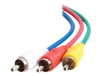 C2G CMG-Rated Composite Video with Stereo Audio Cable with Low Profile Connectors - video / audio cable - composite