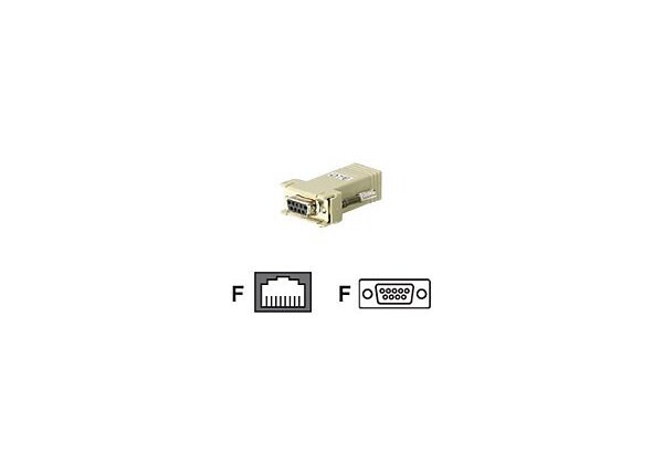 ATEN RJ-45 TO DB9 DTE ADAPTER BLACK