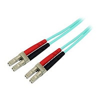 StarTech.com 1m LC Fiber Optic Cable - 10 Gb Aqua - MM Duplex 50/125 - LSZH