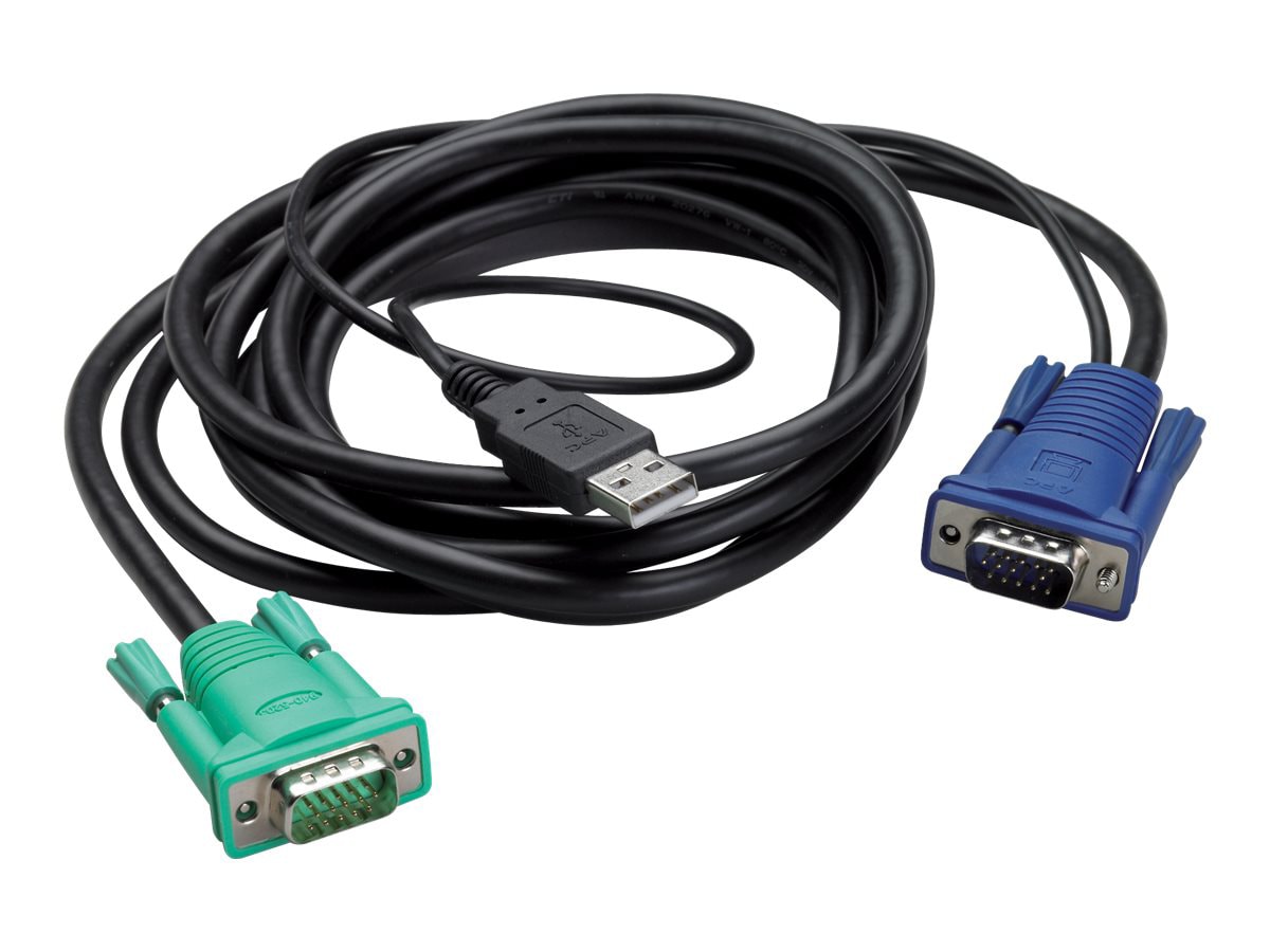 APC by Schneider Electric APC Integrated Rack LCD/KVM USB Cable - 10ft (3m)