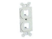 Panduit MINI-COM 106 Duplex Module Frame - faceplate jack holder