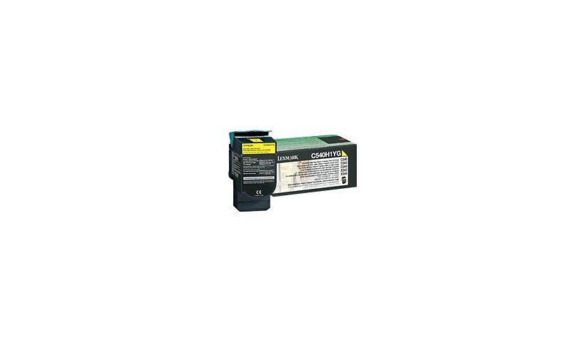 Lexmark - High Yield - yellow - original - toner cartridge - LCCP, LRP