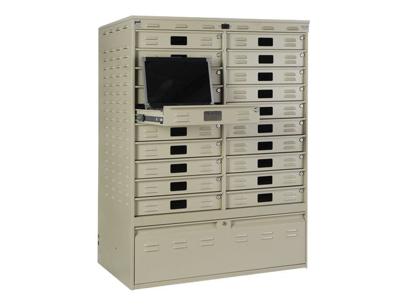 PSSI Dock & Lock Widescreen Laptop Security Cabinet 4052-L-20 - notebook security cabinet
