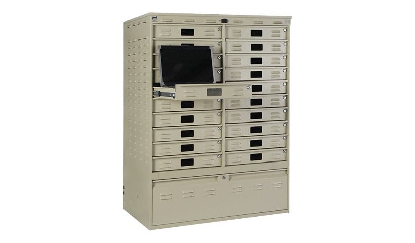 PSSI Dock & Lock Widescreen Laptop Security Cabinet 4052-L-20 - notebook security cabinet