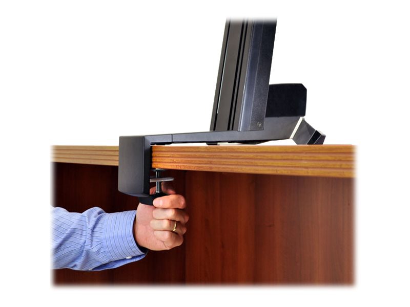 Thumbnail 3 of 5 for Ergotron WorkFit-S - standing desk converter - rectangular - black