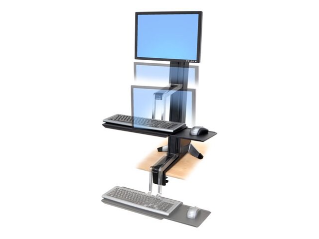 Ergotron WorkFit-S Desk Mount Single LD Sit-Stand Workstation