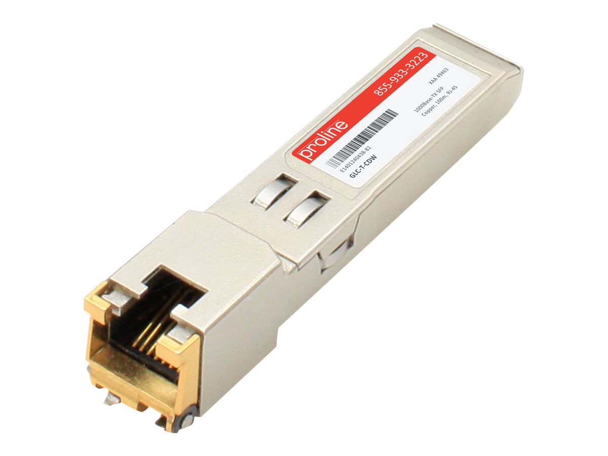 Proline Cisco GLC-T Compatible SFP TAA Compliant Transceiver - SFP (mini-GBIC) transceiver module - 1GbE