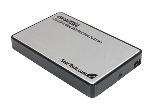 StarTech.com 1.8in USB to Micro SATA Hard Drive Enclosure - storage enclosure - SATA 1.5Gb/s - USB 2.0
