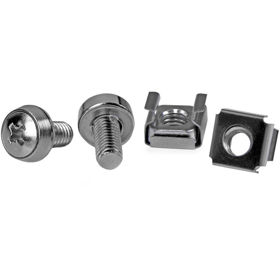 StarTech.com 50Pkg M6 Mounting Screws and Cage Nuts for Server Rack Cabinet
