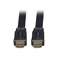 Eaton Tripp Lite Series High-Speed HDMI Flat Cable, Digital Video with Audio, UHD 4K (M/M), Black, 6 ft. (1.83 m) - HDMI