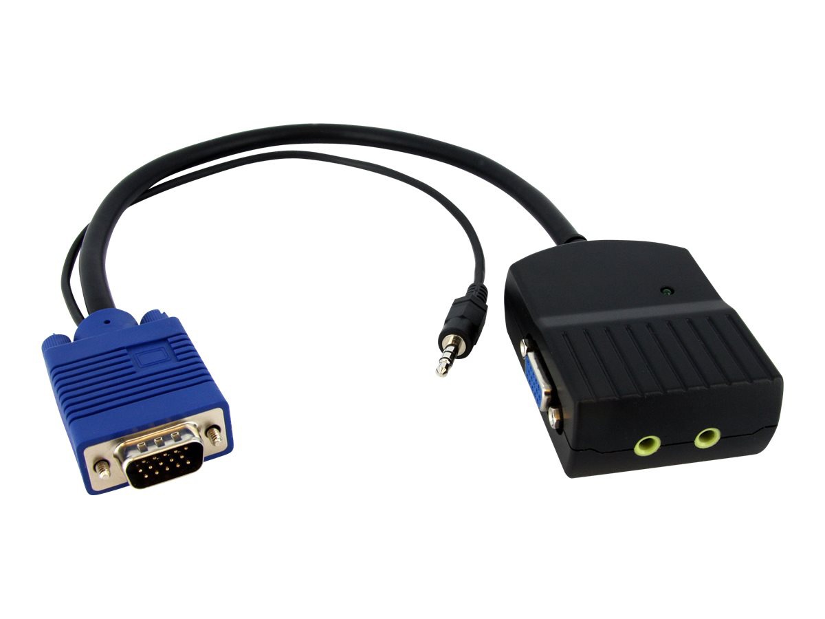 StarTech.com 2 Port VGA Video Splitter with Audio - USB Powered