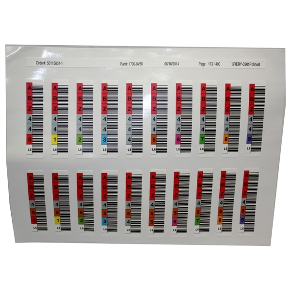 Overland-Tandberg LTO-5 Barcode Labels - cleaning / data cartridge barcode labels