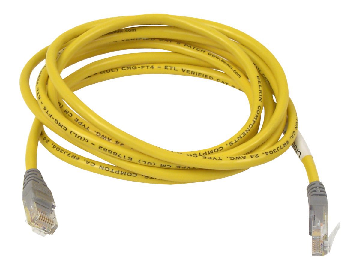 Belkin crossover cable - 10 ft - yellow