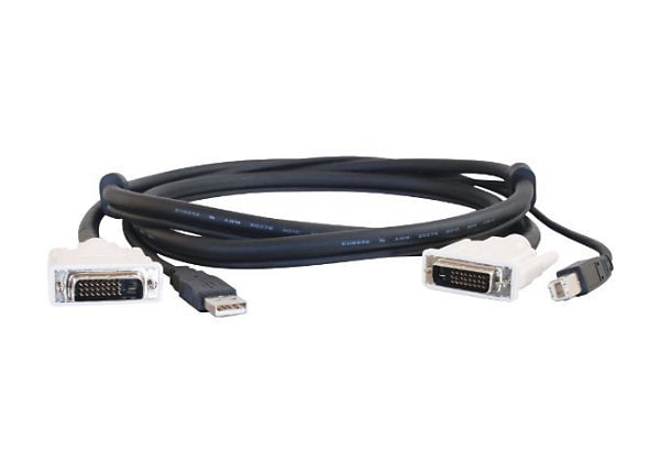 C2G 10ft DVI Dual Link + USB 2.0 KVM Cable - video / USB cable - 3 m