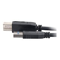 C2G 6.6ft USB A to USB B Cable - USB to USB B - USB 3.0 - Black - M/M