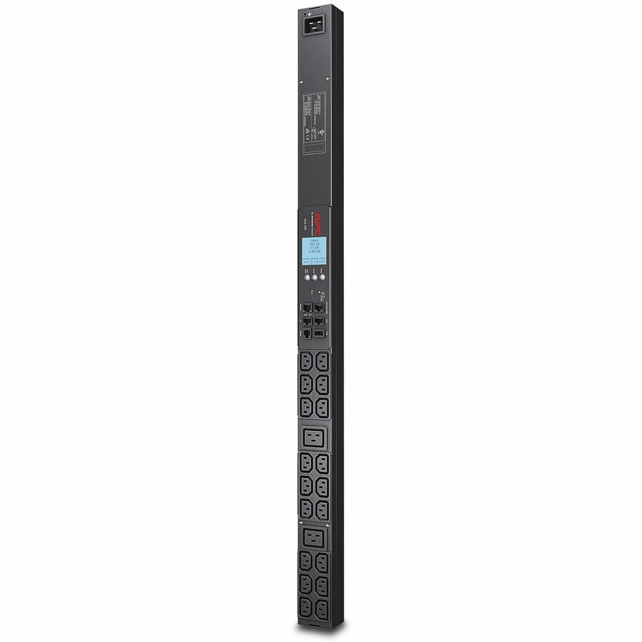 APC Metered Rack PDU 0U, (18) C13 & (2) C19, 20A/208V, 16A/230V