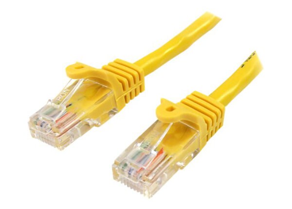 StarTech.com 100 ft Yellow Cat5e / Cat 5 Snagless Patch Cable 100ft