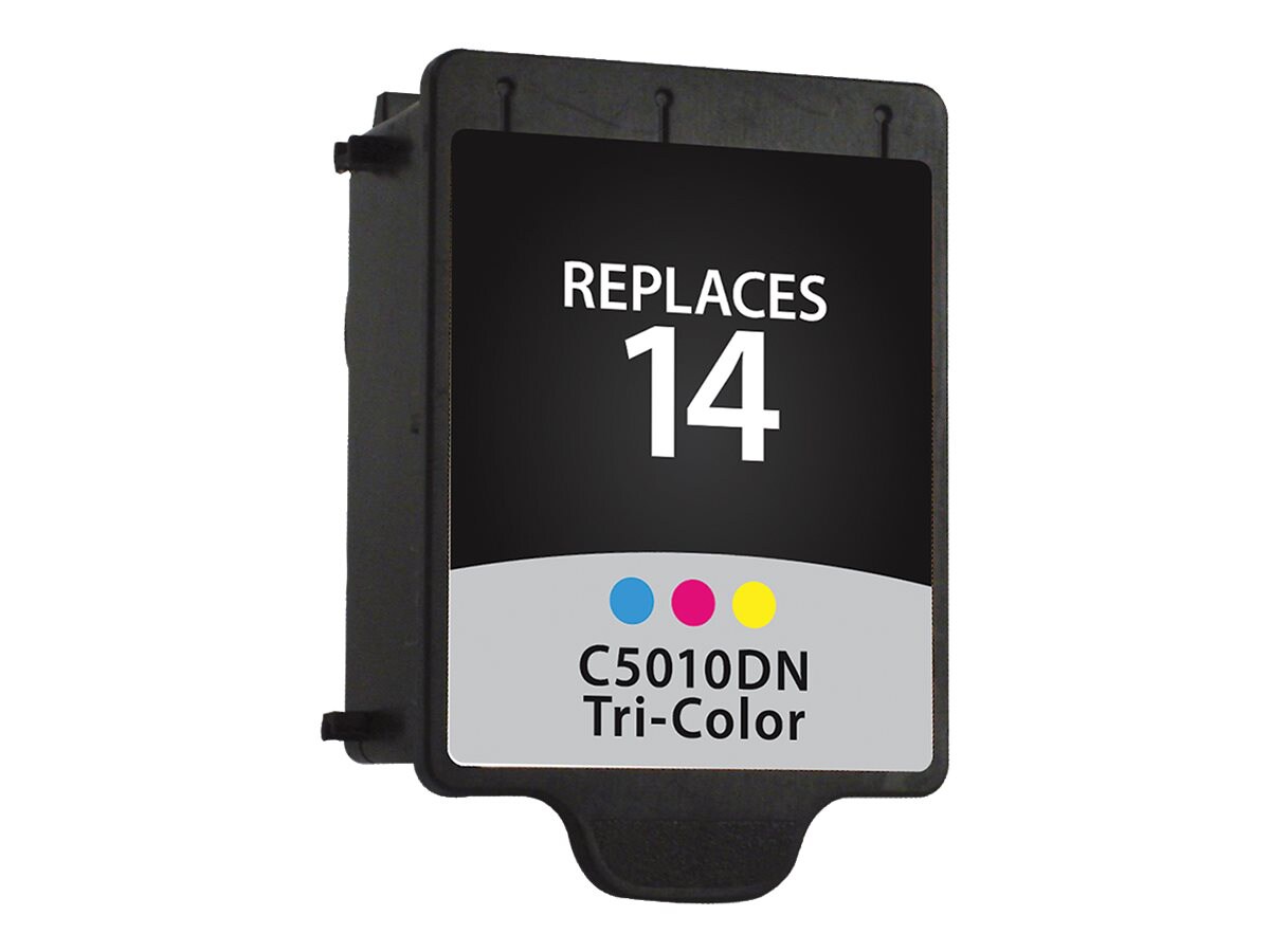 Clover Remanufactured Ink for HP 14 (C5010DN), Tri-Color, 470 page yield