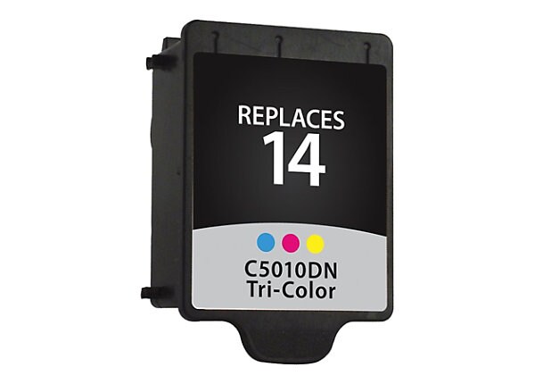 Clover Remanufactured Ink for HP 14 (C5010DN), Tri-Color, 470 page yield