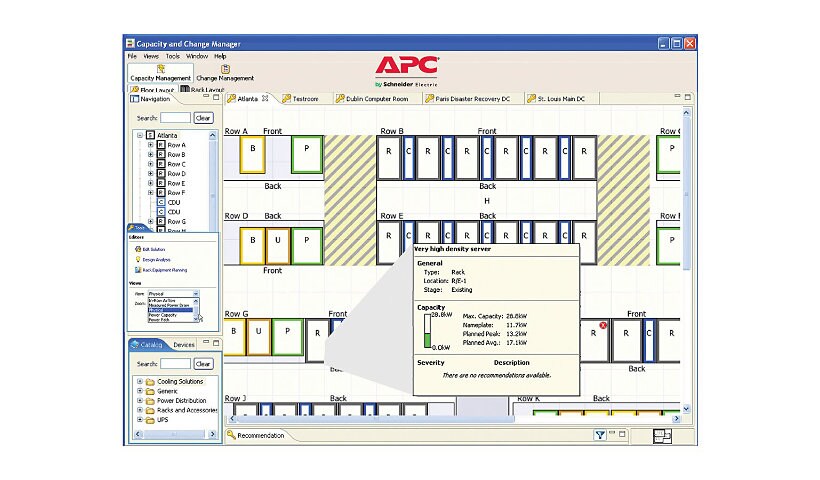 APC InfraStruXure Operations Floor Catalog Creation - installation - on-site