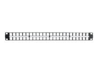 Leviton QuickPort High-Density - patch panel with cable management - 1U - 1