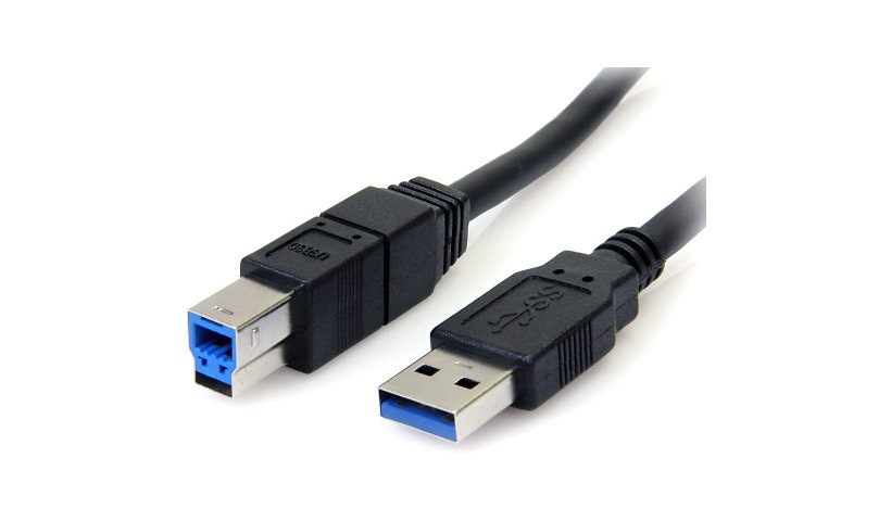 StarTech.com Black SuperSpeed USB 3.0 Cable A to B 10 ft - M/M