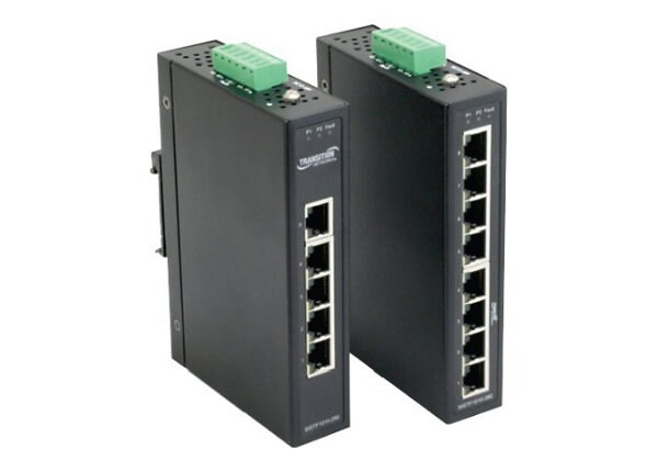 Transition Networks Industrial Stand-Alone Switch Extended Operating Temperature - switch - 8 ports
