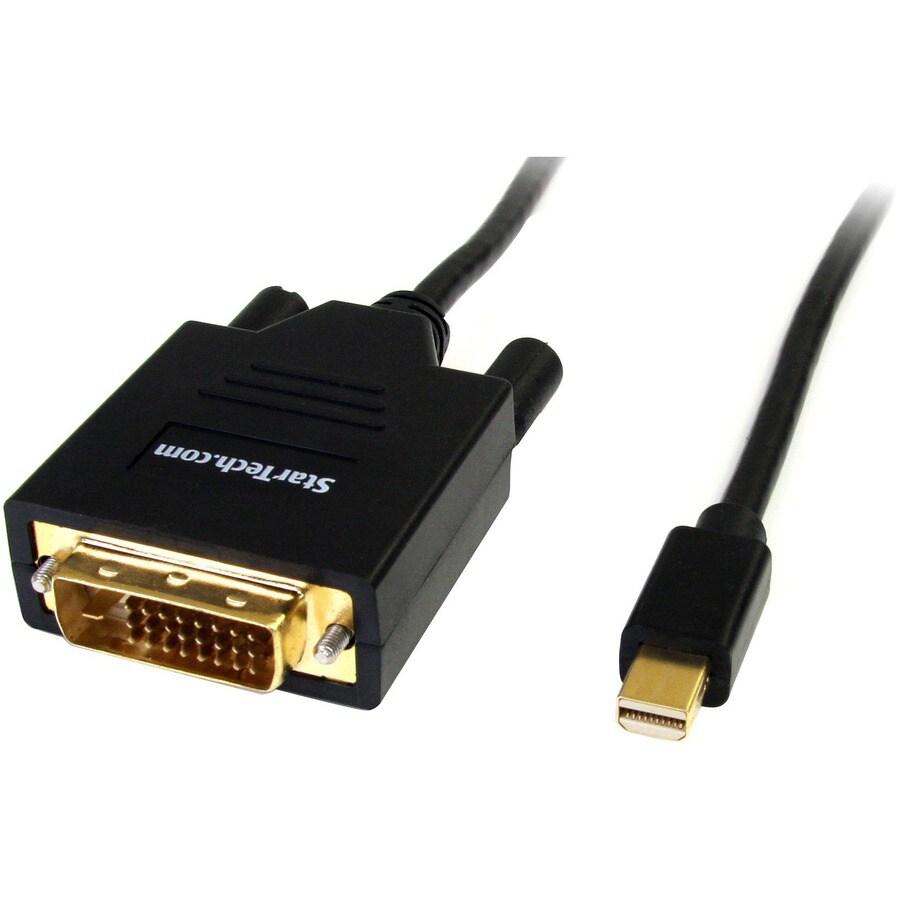 StarTech.com 6ft Mini DisplayPort to DVI Cable, Mini DP to DVI-D Adapter/Converter Cable, 1080p Video, mDP 1,2 to DVI