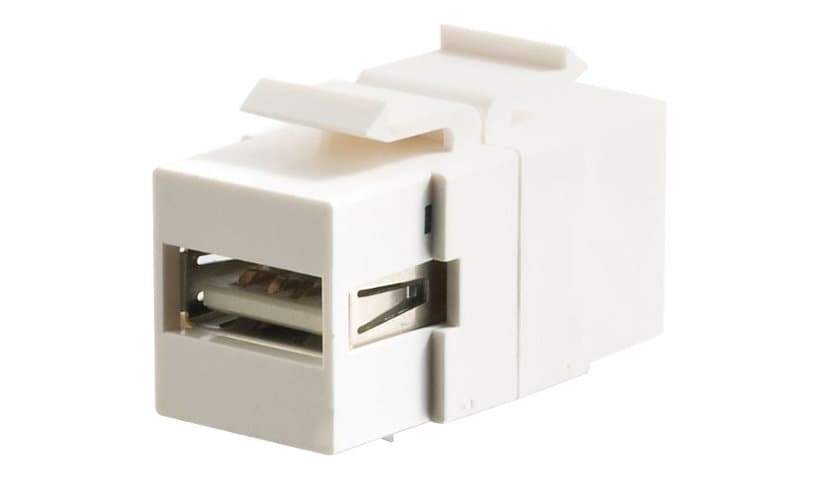 C2G Snap-In USB A to USB B Keystone Panel Mount Coupler Insert Module - F/F