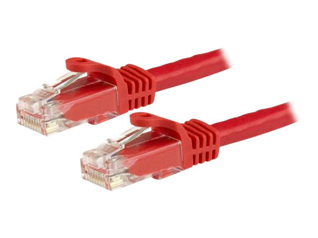 StarTech.com 15ft CAT6 Ethernet Cable - Red Snagless Gigabit - 100W PoE UTP 650MHz Category 6 Patch Cord UL Certified
