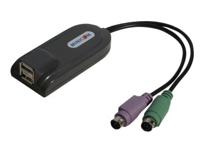 Tripp Lite Minicom PS/2 to USB Converter for KVM Switch / Extender TAA GSA - keyboard / mouse adapter - USB