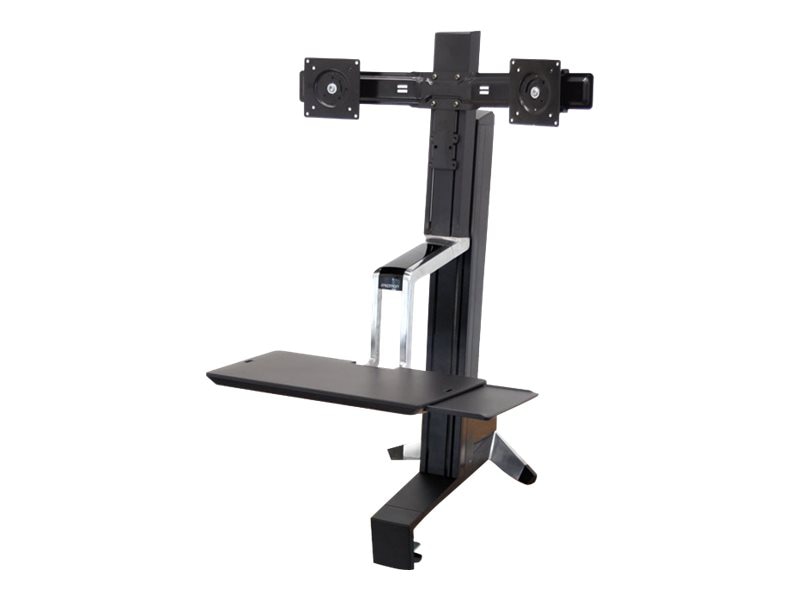 Ergotron WorkFit-S - standing desk converter - rectangular - black