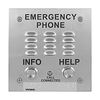 Vkernel Viking Electronics Two Button Stainless Steel Emergency Phone