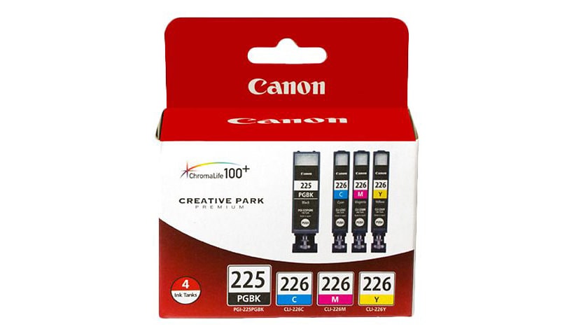 Canon PGI-225/CLI-226 4 Color Pack - 4-pack - yellow, cyan, magenta, pigmented black - original - ink tank