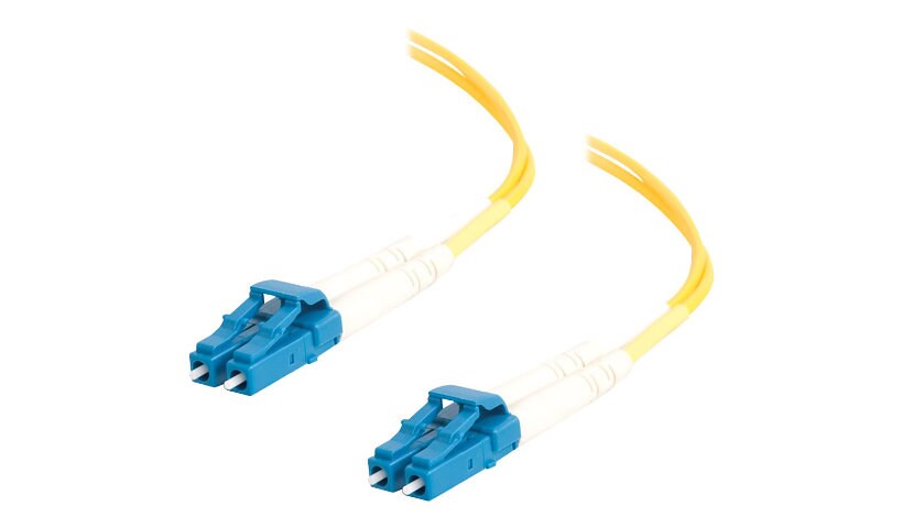 C2G 15m LC-LC 9/125 OS1 Duplex Single-Mode PVC Fiber Optic Cable (USA-Made)