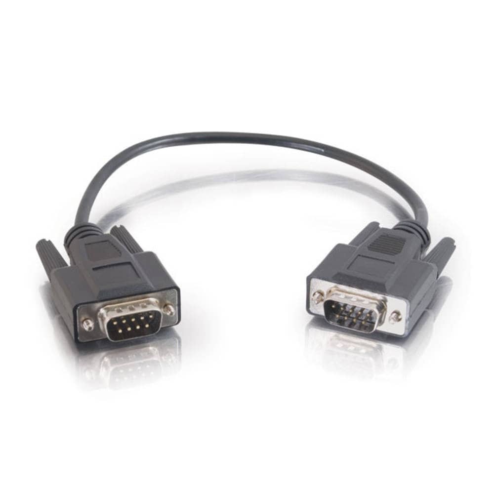 C2G 3ft RS232 DB9 Straight Through Shielded Serial Cable - M/M