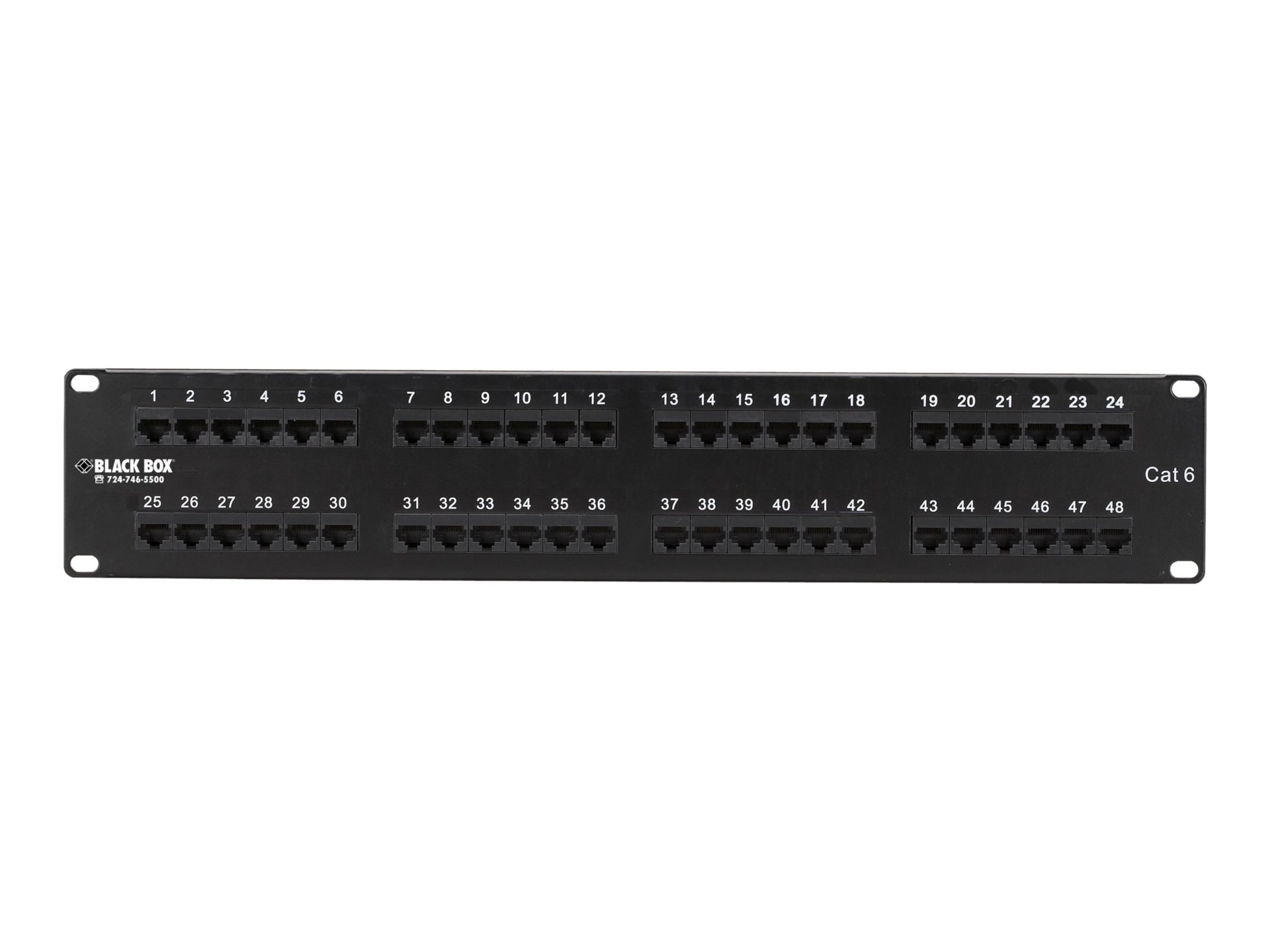 Black Box Economy patch panel - 2U - 19"