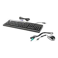 HP Washable - keyboard and mouse set - US