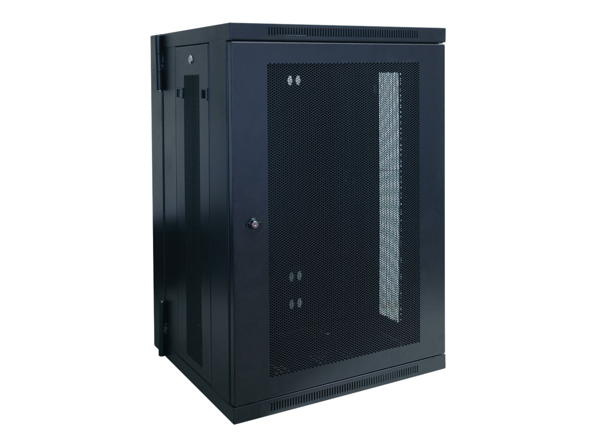 Eaton Tripp Lite Series 18U Wall Mount Rack Enclosure Server Cabinet Hinged w/ Door & Sides - rack - 18U