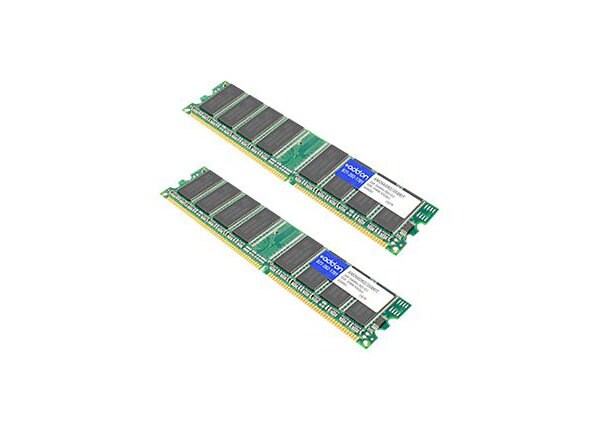AddOn 2GB Industry Standard Factory Original RDIMM - DDR - 2 GB: 2 x 1 GB - DIMM 184-pin