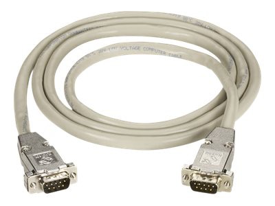 Black Box 25ft RS232 DB9 M/M Straight Through Shielded Serial Cable, 25'