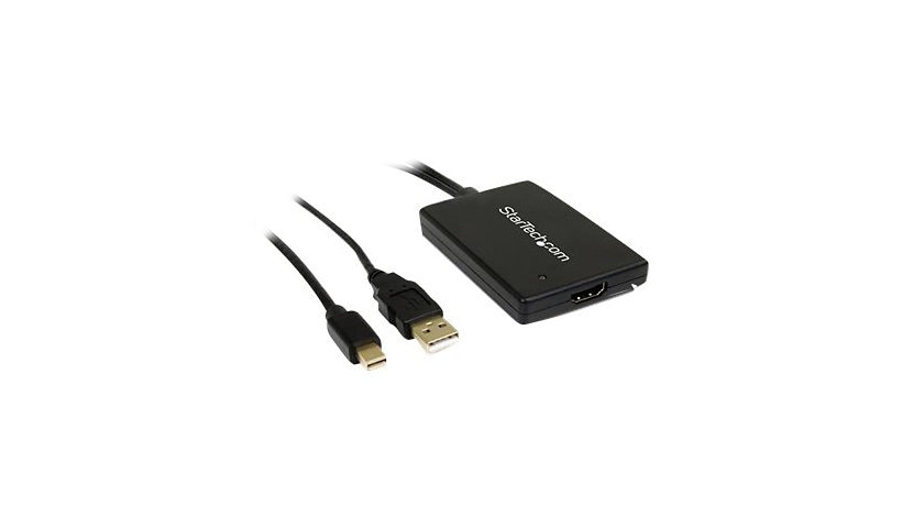 StarTech.com Mini DisplayPort to HDMI Adapter with USB Audio - mDP to HDMI