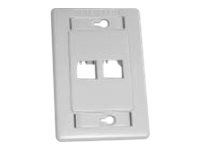 BELDEN 2PT FLUSH MNT 1GANG JACK WHT