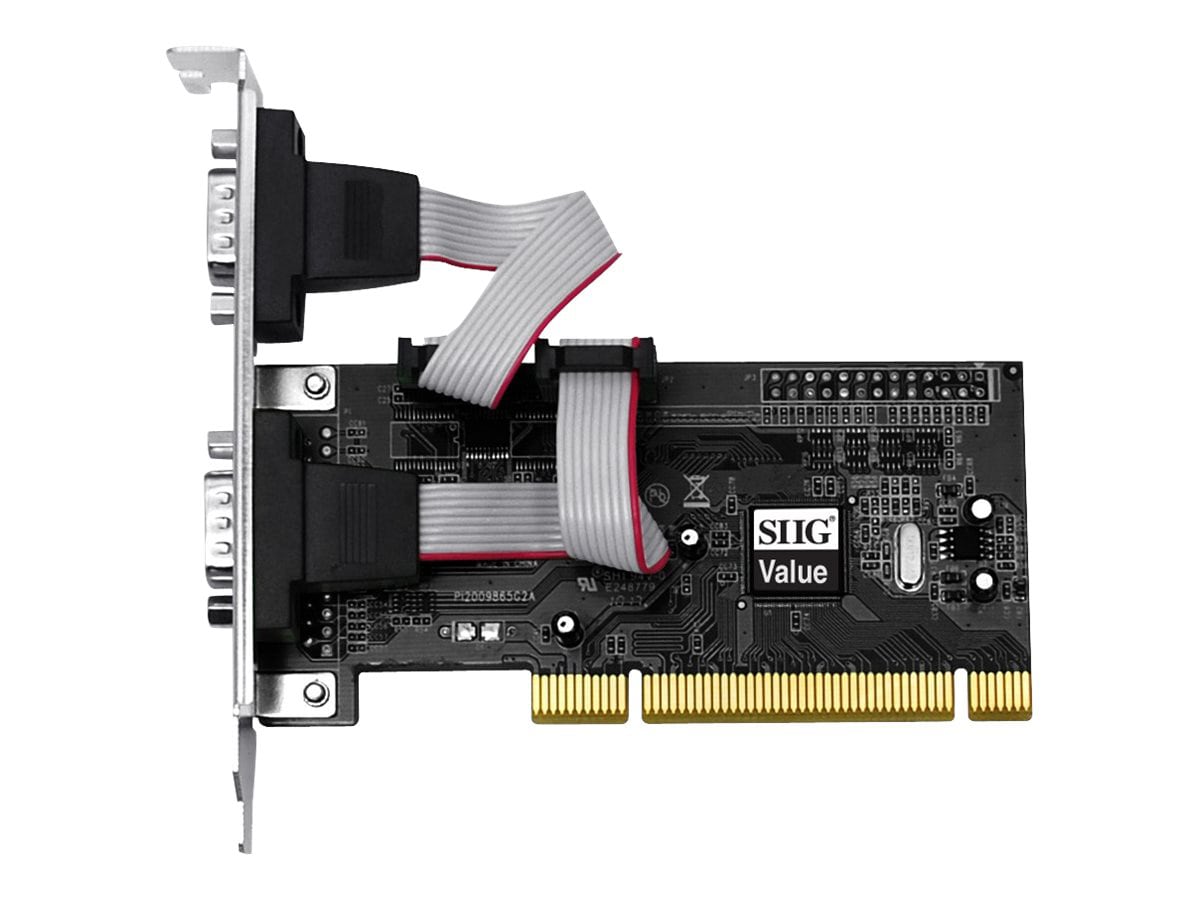 SIIG 2-Port Serial 550-Value - serial adapter - PCI-X - RS-232 x 2