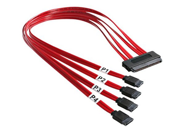 StarTech.com Serial Attached SCSI SAS Cable - SFF-8484 to 4x SATA - SATA / SAS cable - 50 cm