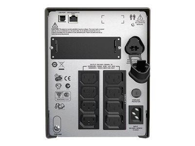 Thumbnail 2 of 4 for APC Smart-UPS, Line Interactive, 1500VA, Tower, 230V, 8x IEC C13 outlets, SmartSlot, AVR, LCD