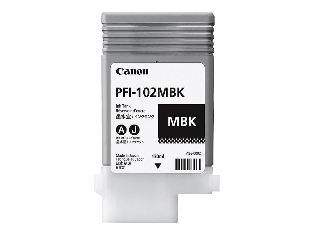 Canon LUCIA PFI-102 MBK Matte Black Ink Tank